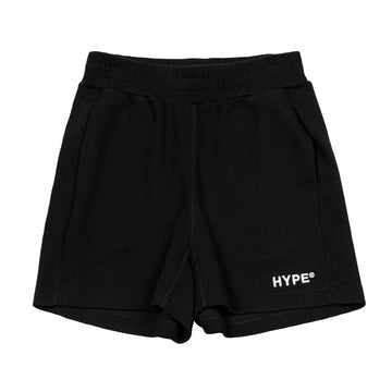 Hype Waffle Ladies Sweat Short | Black