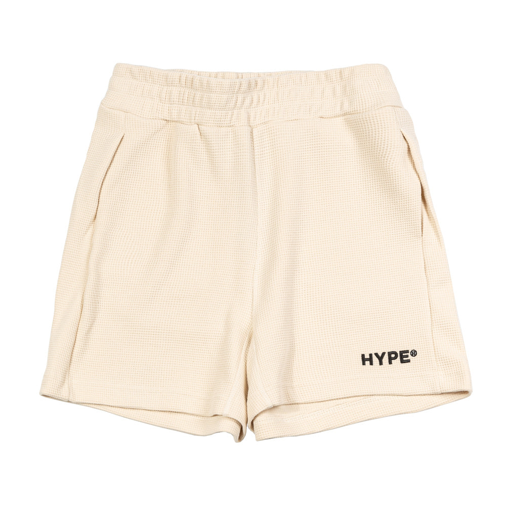 Hype Waffle Ladies Sweat Short | Off White