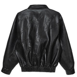 Signature Script Leather Jacket