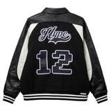 H.Champion Digital Fragments Leather Jacket