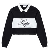 Signature Script Ladies Crop Rugby Shirt