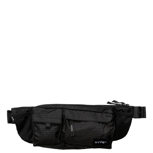 HYPE UNISEX CHARCOAL CREST ROADMAN BAG