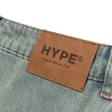 Signature Script Wash Denim Skirt