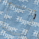 Old English Denim Skirt