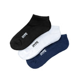 College Oversize Ankle Socks 3 In 1