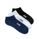 College Oversize Ankle Socks 3 In 1