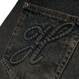 Signature Script Wash Denim Short