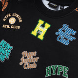 Junior Club Printed Crewneck Sweater