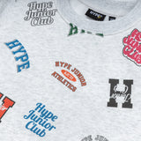 Junior Club Printed Crewneck Sweater