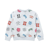 Junior Club Printed Crewneck Sweater