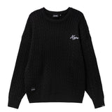 Signature Collegiate Cableknit Crewneck