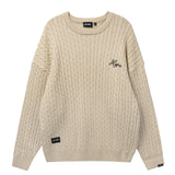 Signature Collegiate Cableknit Crewneck