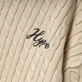 Signature Collegiate Cableknit Crewneck