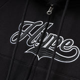 Signature Letter Ladies Zip Crop Hoodie