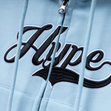 Signature Letter Ladies Zip Crop Hoodie