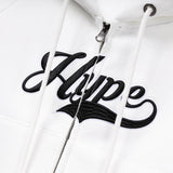 Signature Letter Ladies Zip Crop Hoodie
