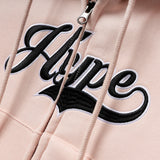 Signature Letter Ladies Zip Crop Hoodie
