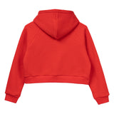 Signature Letter Ladies Zip Crop Hoodie