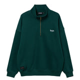 Wide Line Echo Half Zip Crewneck