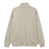 Wide Line Echo Half Zip Crewneck