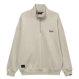 Wide Line Echo Half Zip Crewneck