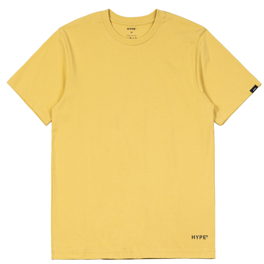 Basic Round Neck Tee | Yellow