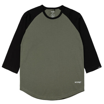 Basic Raglan | Black/Olive