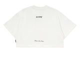 Peace In Chaos Peace Oversize Crop Top