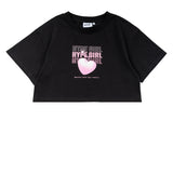 Hype Girl Graphics Heart Bomb Crop Top