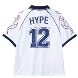 Golden Goal Blue Warrior Collar Soccer Jersey