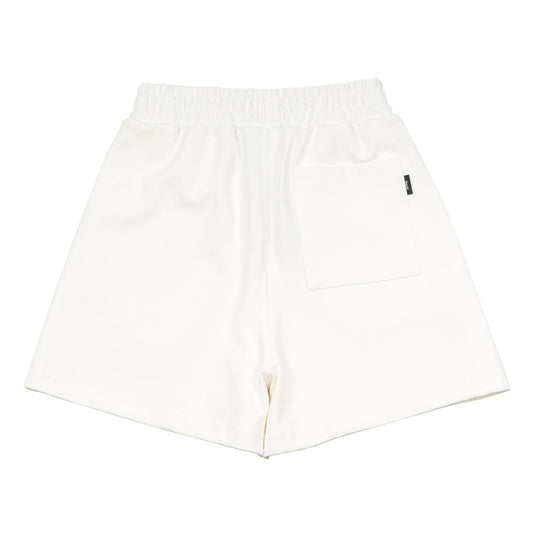 The Interlude Etched Girl Sweatshort | Off White