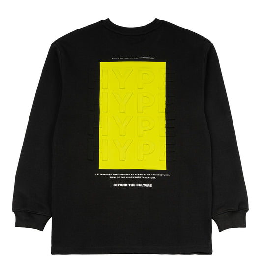 The Interlude Etched Long Sleeve Tee | Black