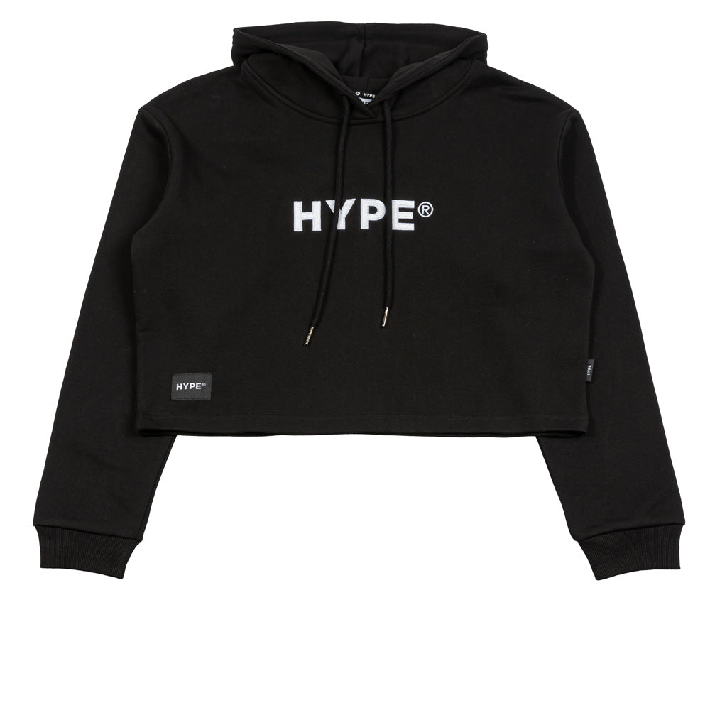 Signature Sierra General Crop Hoodie | Black