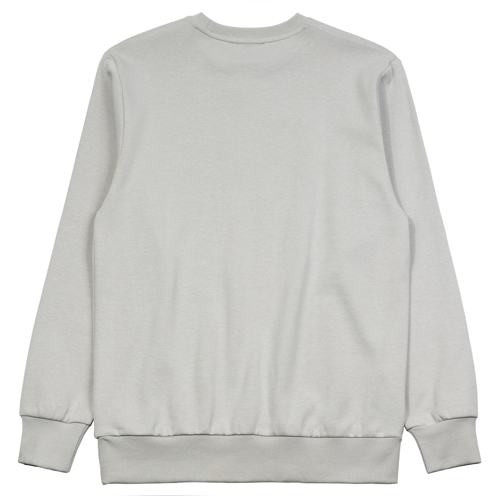 Signature Collegiate Crewneck Sweater | Grey/Navy