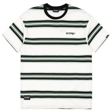Signature Sierra Stripe Tee | White/Green