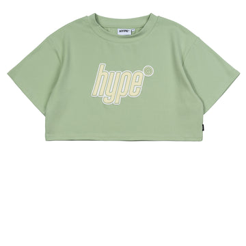 Hype Girl Brat Crop Top | Green
