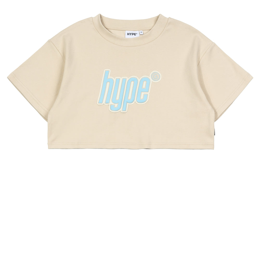 Hype Girl Brat Crop Top | Khaki