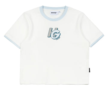 Hype Girl Louise Crop Top | White