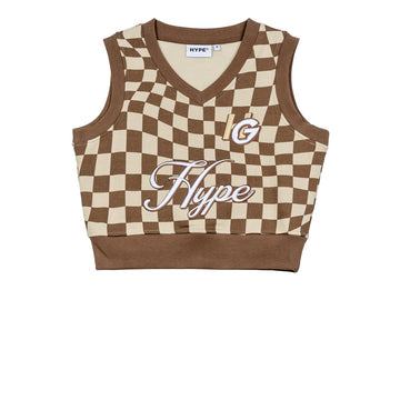 Hype Girl Louise Vest | Brown